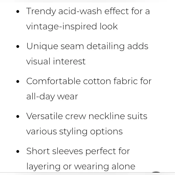 Boohoo Brand Acid Wash Ribbed Contour Seam Gray Top Plus Size 24 - Picture 4 of 6